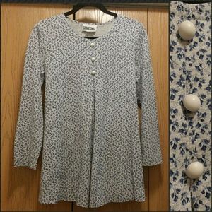 Floral Print Tunic Top Size S EUC